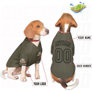 เสื้อผ้าสัตว์เลี้ยง เสื้อผ้าสุนัขขายส่ง เสื้อยืด ชุดกีฬา เสื้อบาสเก็ตบอลสุนัข เสื้อผ้าฤดูร้อน เสื้อเบสบอลสุนัขแบบสั่งทำ - Product Image 3