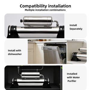Système de filtration double OEM pour purifier l'eau du robinet et améliorer le goût, purificateur d'eau domestique, <span class=keywords><strong>filtre</strong></span> à eau pour usage domestique - Product Image 5