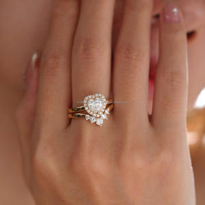 Arin Lab Grown Diamond CVD avec IGI 2.52ct F VVS-VS Brilliant Cut 14k Yellow Gold Fashion Jewelry Rings for Girls - Product Image 2