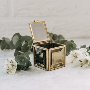 Caja Organizadora de Joyas de Cristal Dorado Mini, Último Modelo 2026, Caja de Anillos de Lujo para Regalo, Gran Venta - Product Image 2