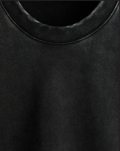 OEM Custom 380 GSM Heavyweight 100% Cotton Solid Oversize Boxy Fit Crew Neck Acid Washed <b>Men's</b> Sweatshirt Quick Dry Eco-Friendly - Product Image 5