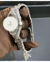 Montre de luxe personnalisée pour homme, sertie de diamants Moissanite VVS, qualité supérieure, neuve, best-seller.