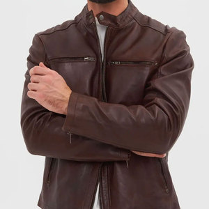 Latest Style High Quality Factory Sale New Fashion <b>Leather</b> Bomber <b>Jackets</b> in Cheap Price High Quality <b>Jacket</b> For Men - Product Image 5