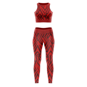 Ensemble de yoga taille haute pour femmes, collection été, leggings de sublimation en gros - Product Image 3