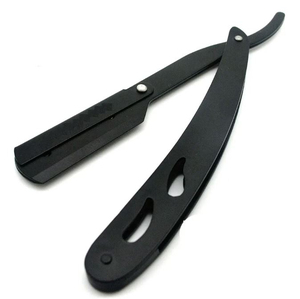 Kit de coiffure professionnel pour barbier avec ciseaux, peigne, cape, rasoir et accessoires de coiffage - Product Image 3