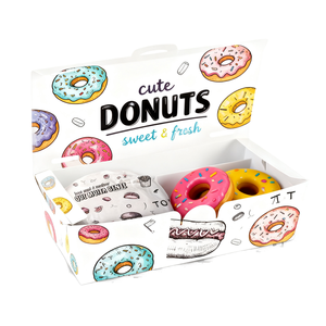 Caja Ecológica Desechable para Llevar Comida con Logotipo para Donuts, Hamburguesas, Papas Fritas, Comida Rápida, Caja de Embalaje de Cartón - Product Image 1