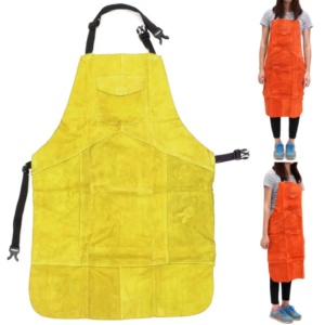 Superior Quality Cowhide Split <b>Leather</b> CE Certified Sleeveless Welding <b>Apron</b> Fire Resistant Oil-Resistant European Style Heavy - Product Image 5