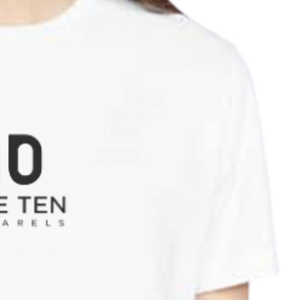 Camiseta Blanca de Verano para Mujer, Suave, Informal, de Manga Corta, Cuello Redondo, Transpirable, Cómoda, Básica para Uso Diario, con Logotipo Personalizado - Product Image 5
