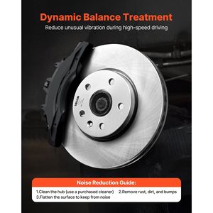 Kit de Reparación de Frenos de Cerámica Compatible con Chevrolet Equinox 2010-2017 y GMC Terrain 2010-2017, Rotores de Freno Huecos, Frenos Delanteros y Traseros - Product Image 6