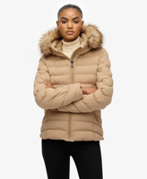 Veste matelassée pour femme en gros, personnalisable, décontractée, coupe-vent, avec fermeture éclair et poches latérales, manteau premium pour femme pour l'hiver