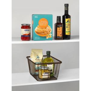 Cesta de Almacenamiento Apilable de Metal con Malla Resistente para Uso en Armarios y Despensas - Product Image 2