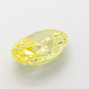 Diamant de laboratoire jaune intense de qualité supérieure, certifié CVD, taille ovale, étincelant, pierre précieuse non montée pour la création de bijoux haut de gamme sur mesure - Product Image 3