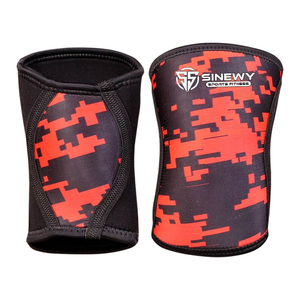 สนับเข่าแบบสวม SINEWY SPORTS OEM ผลิตตามสั่ง ทำจากนีโอพรีน ช่วยพยุงและรัดกระชับ เหมาะสำหรับกีฬา ยกน้ำหนัก เพิ่มพลังในการยก 7 มม. กันลื่น ใช้ได้ทั้งชายและหญิง - Product Image 1
