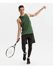 Débardeur de sport pour homme, sans manches, en Spandex/Coton, imprimé, respirant et à séchage rapide - Product Image 6