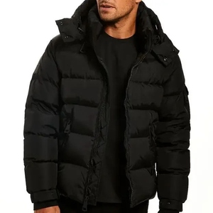 Men's Nordic Style Woolen Embroidery Solid Puffer Jacket Quilted <b>Waterproof</b> Breathable Winter Full Zip <b>Warm</b> Casual Outdoor - Product Image 6