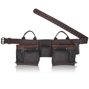 Wholesale Custom Premium Genuine Leather <b>Carpenter</b> <b>Tool</b> Belt Combo <b>Tool</b> Pouch <b>Carpenter</b> Holder Work Organizer Leather <b>Tool</b> Belt - Product Image 1