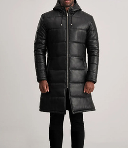 Custom Design Unisex Winter Long <b>Coat</b> Distressed <b>Waterproof</b> Windproof Polyester Cotton Front Logo - Product Image 3
