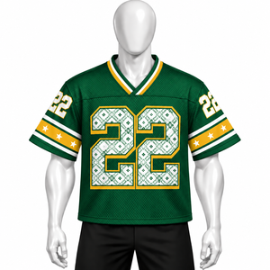 Top Selling Customized Breathable Plus Size Quick Dry Short Sleeve Mesh Design <b>Heat</b>-Transfer Printed Custom <b>Fan</b> Jersey - Product Image 2