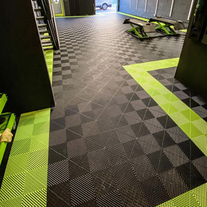 Baldosas de Plástico Encajables para Piso de Garaje, Tapete para Lavadero de Autos, Baldosas de Plástico PP Encajables para Garaje, Piso de Plástico - Product Image 2