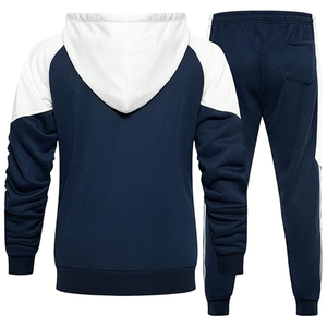 Conjunto Deportivo Informal para Hombre con Capucha de Algodón, Sudadera con Capucha y Pantalones Deportivos, Ropa Deportiva Cómoda para Uso Diario - Product Image 3
