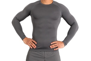 High Performance <b>Compression</b> Rashguard <b>for</b> <b>Men</b> Breathable Stretch Fabric Spandex/Nylon Full Sleeve <b>for</b> Fitness Running Outdoor - Product Image 4