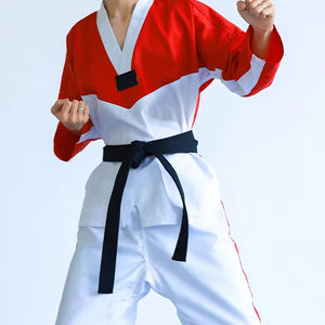 Uniformes de Taekwondo de Último Diseño, Hechos a Medida, 100% Algodón, Ligeros, Transpirables, Unisex para Adultos - Product Image 2