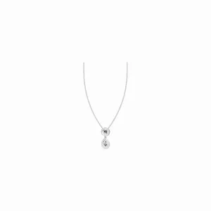 Elegant Lab Grown Diamond <b>Pendant</b> <b>Necklace</b> with Pear Cut Stones 18K White <b>Gold</b> 32 Pieces for Engagement Wedding Party Women - Product Image 3