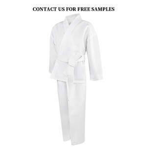 NESTA SPORTS Traje de Karate para Adultos de Alta Calidad, Uniforme de Karate Blanco de Poliéster y Algodón con Cinturón, Impresión de Imágenes y Bordado - Product Image 1