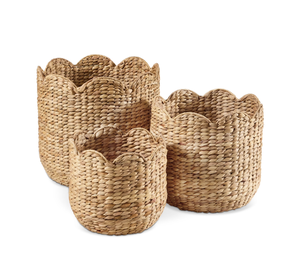 Cestas de Almacenamiento de Jacinto de Agua Natural Artex HaiNam, Estilo Rústico, Multiusos, Organizadores Ecológicos en Forma de Cuenco - Product Image 1
