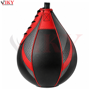 Qualité supérieure avec coutures renforcées, balles de boxe de vitesse robustes rouges et noires pour l'entraînement, prix de gros - Product Image 1