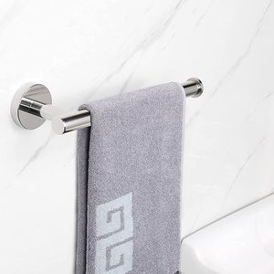 Porte-serviettes pour lavabo en acier inoxydable, support mural pour serviettes de toilette, revêtement en poudre noire, accessoire de salle de bain - Product Image 2
