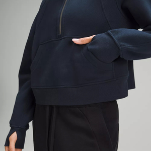 Autumn Winter Hooded Hoodies Women Casual Streetwear <b>Zip</b> <b>Up</b> Sweatshirts Long Sleeve Jackets <b>Crop</b> Tops Hood Shirt - Product Image 5