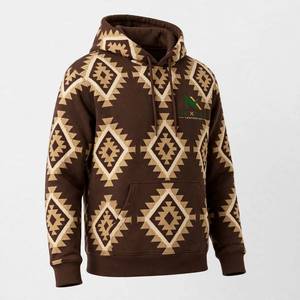 เสื้อฮู้ด NEXTEX Unisex รุ่น Kilim Diamond สีน้ำตาลช็อกโกแลตครีม ผ้าฝ้ายผสมโพลีเอสเตอร์เนื้อนุ่ม - Product Image 3