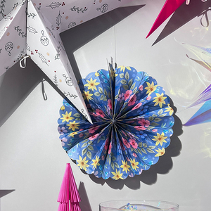 Éventails en papier artisanal de taille personnalisable pour Pâques, Halloween, la rentrée scolaire, le Nouvel An, la Saint-Valentin, les fêtes - Décorations de fête - Product Image 2