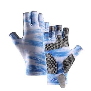 ถุงมือตกปลาแบบไร้นิ้ว ยืดหยุ่นได้ ระบายอากาศดี คุณภาพสูง ป้องกันรังสียูวี สำหรับกิจกรรมกลางแจ้ง สินค้าขายดี มาใหม่ - Product Image 1