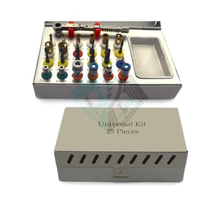 Fournisseur en gros, 25 pièces, kit universel d'implants dentaires de base, forets chirurgicaux, extenseur d'os de trépine, forets coniques à compression - Product Image 1