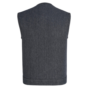 Gilet en jean sans manches pour homme, style motard, vintage, décontracté, en coton, pour clubbing et mode, vente en gros personnalisée - Product Image 5