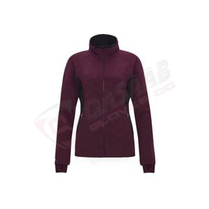 Cremallera larga Bolsillos dobles Patchwork Stand Collar Invierno Actividades al aire libre Cálido y secado rápido Fleece Ski-Soft-Shell Chaquetas - Product Image 3