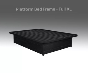 Industrial Metal <b>Platform</b> <b>Bed</b> <b>Frame</b> Steel Base Slats Durable Support Modern Design Foldable No Box Spring Required for Hotels - Product Image 2