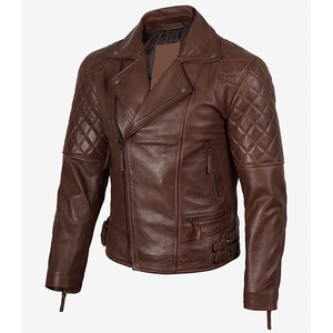 2026 OEM Top Trending Genuine Dark Brown Cowhide Leather <b>Jacket</b> For Men's 100%High Quality Low MOQ Winter Fashion <b>Heated</b> <b>Jackets</b> - Product Image 3