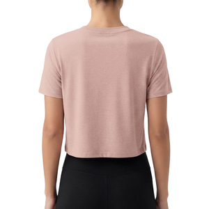 Camisetas cortas de verano hechas a medida, estilo casual con hombros caídos, tops cortos para mujer a bajo precio. - Product Image 2