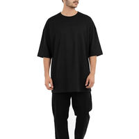 T-shirt Streetwear Homme Coupe Boxy Personnalisable avec Logo, T-shirt Court en Coton Lourd à Motif, Coupe Oversize