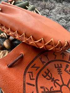 Pochette à monnaie en cuir artisanal de style Viking, portefeuille médiéval en cuir, sac à monnaie en cuir naturel de qualité supérieure, pochette à pièces Viking Renaissance Festival - Product Image 2