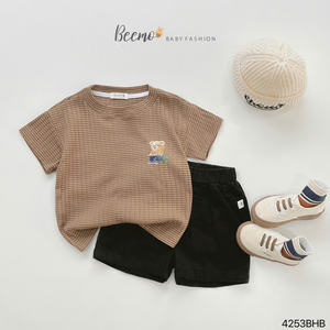 Conjuntos de Ropa para Niños al por Mayor, Conjuntos de Ropa para Bebés Niños, Ropa Casual de Verano para Niños, Conjuntos con Cierre de Pullover, Ropa para Niños Pequeños - Product Image 1