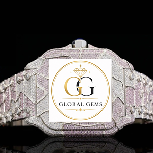 Nuevo Reloj Blanco con Incrustaciones de Diamantes y Piedras de Circonia Cúbica, Caja Metálica, para Eventos Formales/de Negocios, Precio de Fábrica - Product Image 5