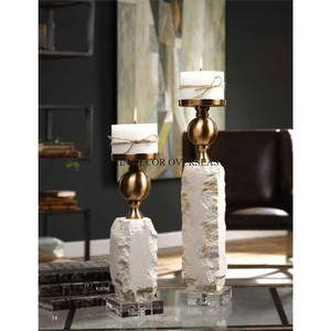 Prime Quality Handmade <b>Brass</b> Gold Color <b>Candlestick</b> <b>Holder</b> Set Of 3 Taper Candle <b>Holders</b> For Home Decoration In Lowest Price - Product Image 2