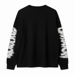 เสื้อสเวตเชิ้ตคอกลมแบบใหม่สำหรับฤดูร้อน สกรีนโลโก้ได้ ผ้าคอตตอนหนา 100% แขนยาว สไตล์วินเทจ ลุคสตรีทแวร์ - Product Image 2