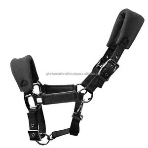 เชือกผูกคอสำหรับแข่งและเชือกจูงม้าไนลอนบุขนแกะสองชั้นใส่สบายเป็นพิเศษเชือกจูงม้าสามสีสดใส - Product Image 1