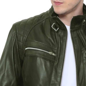 Chaqueta de Cuero para Hombre Más Vendida, Suministro de Fabricante Confiable, Estilo Moto y Biker - Product Image 5