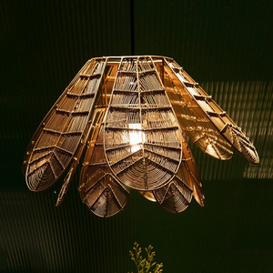 Lampe suspendue en forme de fleur en métal doré, pour la décoration de la maison, de la cuisine, du salon - Product Image 2